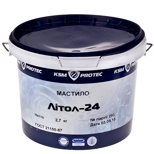 Смазка Литол-24 KSM Protec ведро 2,7 кг (KSM-L2427)