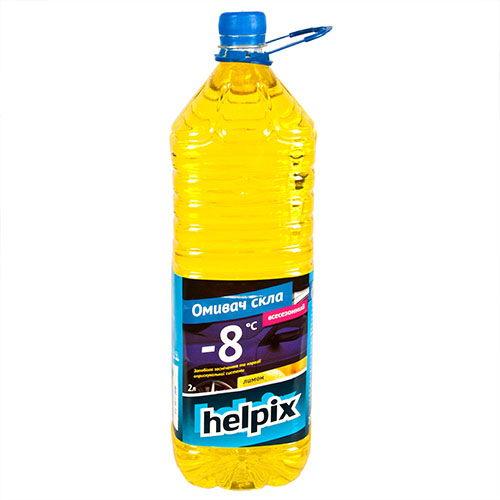 Омыватель стекол зимний HELPIX 2Л "-8" (ЛИМОН) (0940)