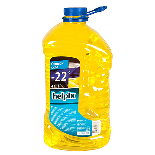 Омыватель стекол зимний HELPIX 4Л "-22" (ЛИМОН) (0773)