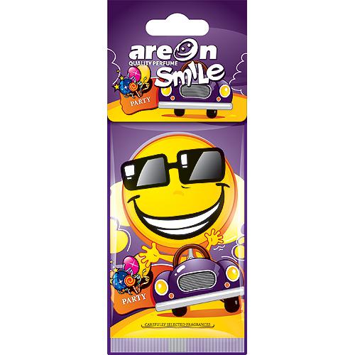 Освежитель воздуха AREON сухой листик Smile Black Cristall (ASD16)