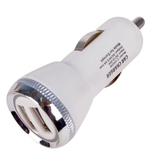 Автомобильное зарядное устройство PULSO C-2402W 2USB (12/24V - 5V 2,4A) (C-2402W)