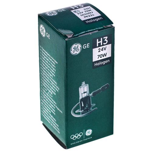 Лампа GE галогенна Н3/70W PK22S/24V (21149)