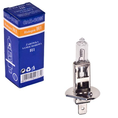 Лампа CAR-COM галогенная Н1 P14,5s 24V-100W (42387)
