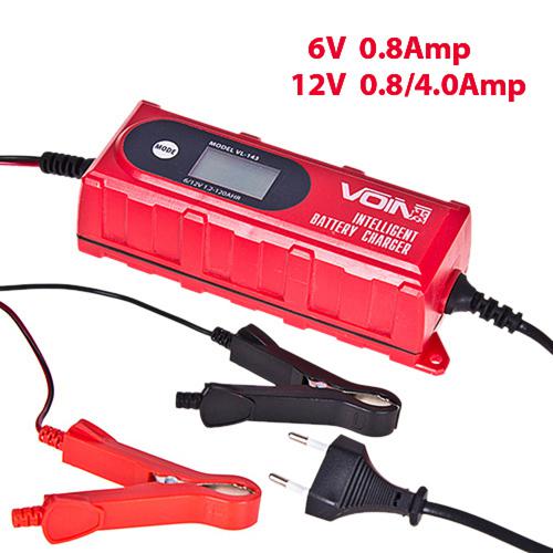 Зарядное устройство импульсное для AMG/GEL/SLA 6-12V/ 120AHR/LCD/VOIN (VL-144)