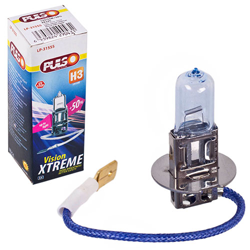 Лампа PULSO/галогенная H3/PK22S 12v55w+50% X-treme Vision/c/box (LP-31555)
