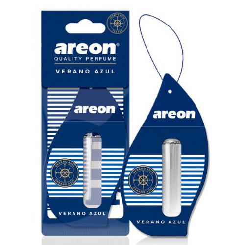 Освежитель воздуха жидкий листик AREON "LIQUID" Verano Azul 5ml (LX07)