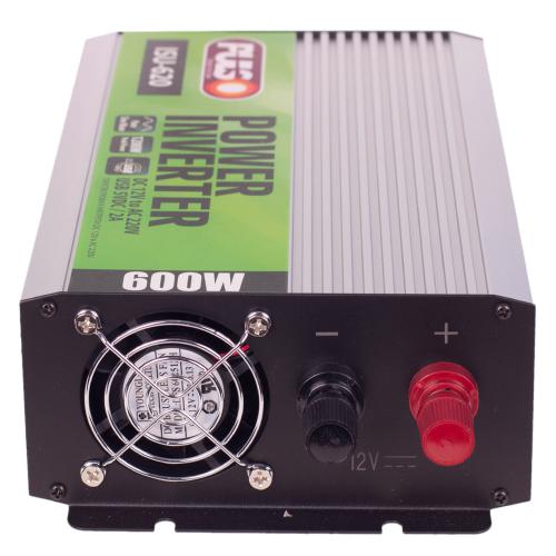 Преобразователь напряжения PULSO12V-220V/600W/чистая синусоида/ (ISU-620)