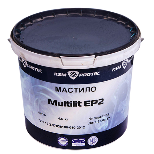 Смазка KSM Protec Multilit EP2 ведро 4,5 кг (KSM-EP2)