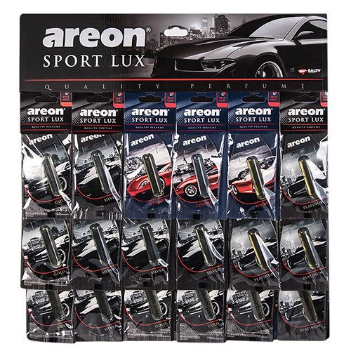 Освіжувач повітря рідкий лист AREON "SPORT LUX" MIX на планшеті 5ml (SPORT LUX MIX)