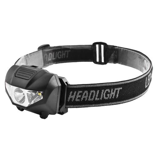 Фонарь налобный диодный 118/W03-LM+2LED(Red), 3xAAA 46612 (W03-LM/46612)