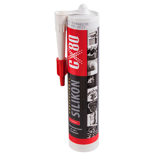 Герметик прокладки CX-80 SILICONE PROFESIONAL 310ml (red)-Premium / красный (310 RD)
