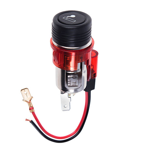 Прикуриватель с подсветкой в планку 24V RED (10228 24V RED)
