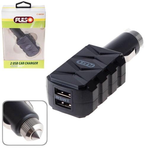 Автомобильное зарядное устройство PULSO C-4803H 2USB (12/24V - 5V 2,4А + 2.4А) (C-4803H)