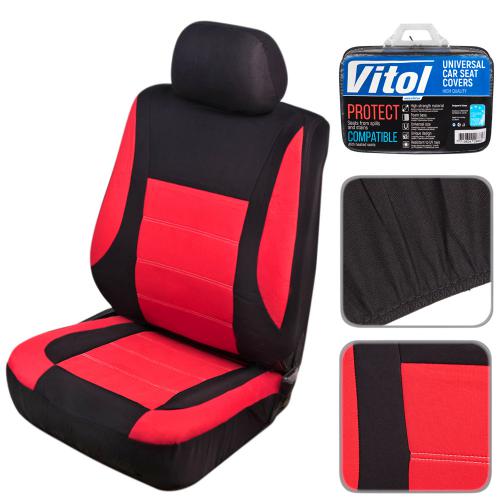 Набор чехлов VSC-191056P-6 BK/RD Polyester перед 6ед (VSC-191056P-6 BK/RD)