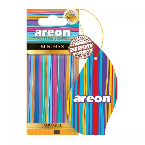 Освежитель воздуха AREON сухой листик "MINI MAX " AQUAREL/Акварель (AMM02)