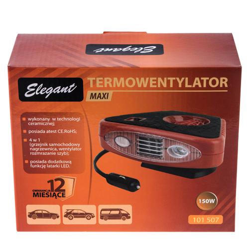 Тепловентилятор EL 101 507 150W/180W обогревобдув 3м кабель с диодами (EL 101 507)