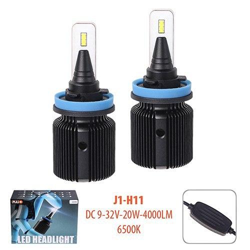 Лампы PULSO J1/H11/LED-chips CSP/9-32v2*20w/4000Lm/6500K (J1-H11)