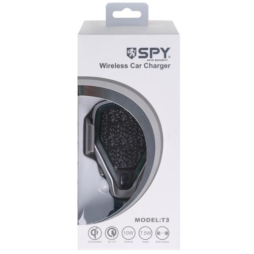 Держатель мобильного телефона SPY T3 с беспроводной зарядкой QC2.0 (T3)