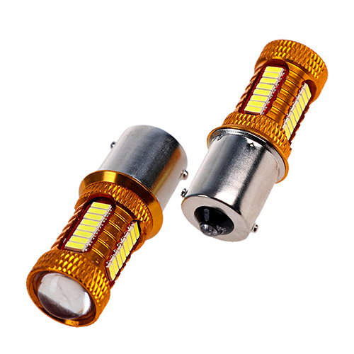 Лампа диодная S25 1156-4014-38SMD 1 контакта + линза 09377 (1156-4014-38SMD 1)