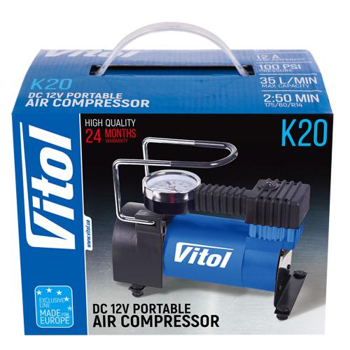 Компрессор "ViTOL" К-20 100psi/12Amp/35л/ K-20