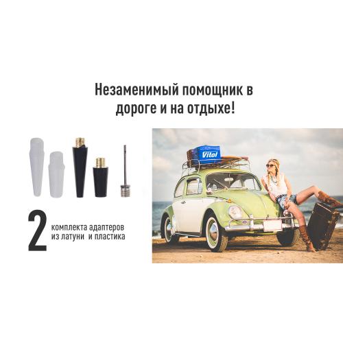Компрессор автомобильный "ViTOL" 150psi/15Amp/40л/с автостопом ( K-52)