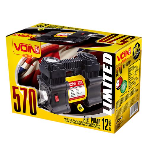 Автомобільний компресор "VOIN" VL-570 150psi/15A/40л/прикур./ліхтар (VL-570)