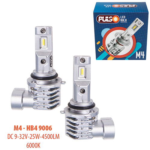 Лампы PULSO M4/HB4 9006/LED-chips CREE/9-32v/2x25w/4500Lm/6000K (M4-HB4 9006)
