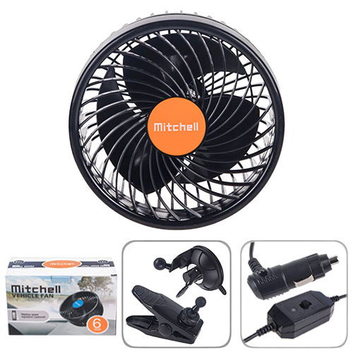 Вентилятор HX-T704 6" 24V 12W + клипса две скорости (HX-T704)