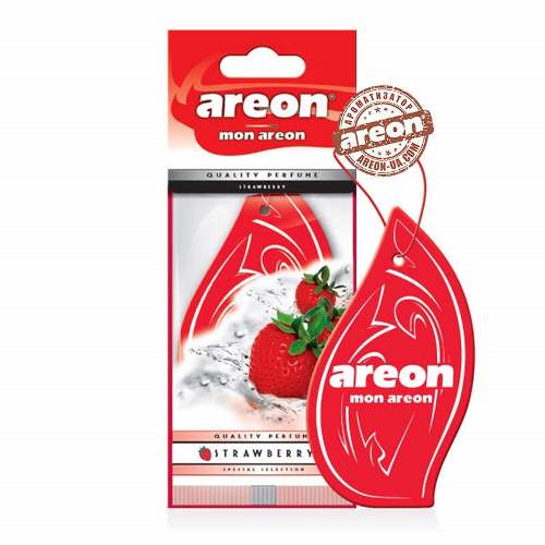 Освежитель воздуха AREON сухой листик "Mon" Strawberry/Клубника (MA40)