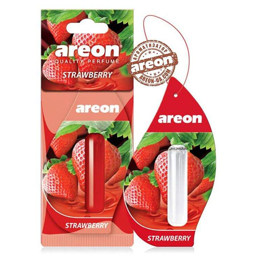 Освежитель воздуха жидкий листик AREON "LIQUID" Strawberry 5ml (LR17)