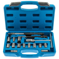 Фрезы для притирки седел форсунок набор 17 предметов SATRA S-90119