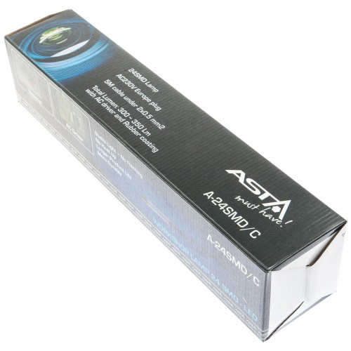 Лампа переносная светодиодная 24 LED /220V, 5 м ASTA A-24SMD/C