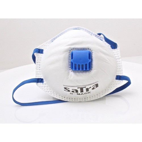 Респиратор с клапаном и фильтром 145x120x40 мм SATRA S-MASK
