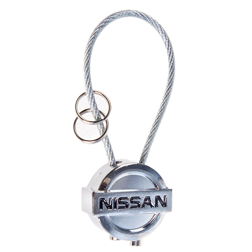 Брелок с силиконовым ремешком NISSAN (трос) (Силикон. рем.)