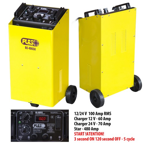 Пускозарядное устройство с 12-24V/ 75A/ Start-320A /PULSO BC-40450