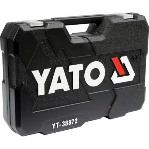 Набор инструмента комбинированный 1/4"+3/8"+1/2", 128 пр. YATO YT-38872