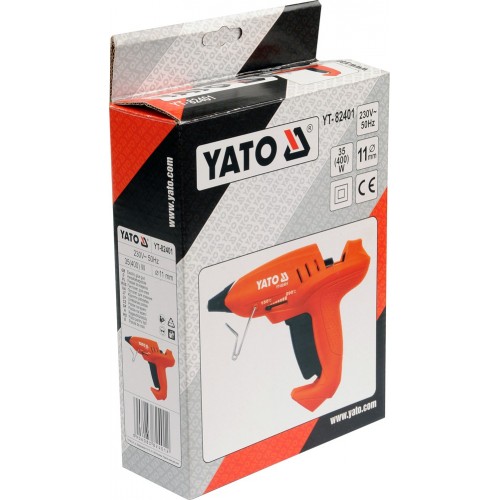 Пистолет термоклеящий 11мм 35(400)вт YATO YT-82401