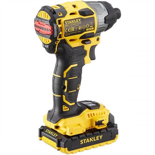 Аккумуляторный ударный гайковерт STANLEY 160 Нм, 18V 2 батареи Li-Ion 2 Ач, 18 В SBI201D2K
