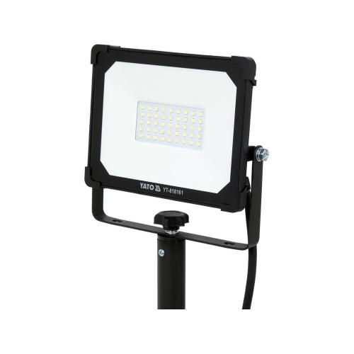 Прожектор с SMD YATO: 30 Вт, 230 В,2850 Lm, на штативе h=0.6-1.22 м, кабель- 2м YT-818161