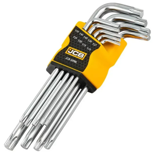 Haбіp Г-oбp. ключів подовжених TORX 9 од. (T10-T50) JCB Tools JCB-5098L
