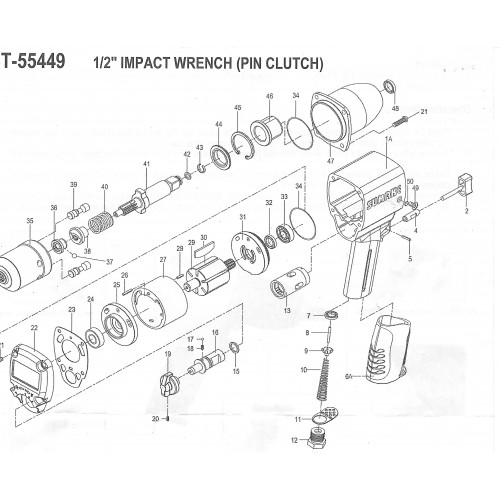 Кольцо стопорное втулки ударной камеры SUMAKE ST-55449-45