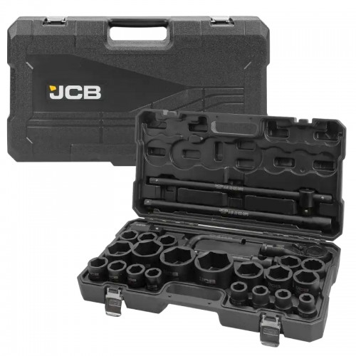 набор инструмента 26 ед. 3/4", 1" с ударными головками 6 граней JCB Tools JCB-68262-5MPB