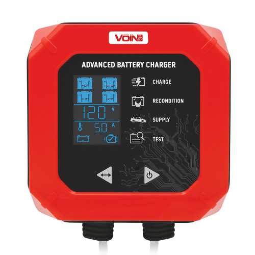 Зарядное устройство импульсное VOIN VL-125 12V/5A/3-120AHR/LCD/