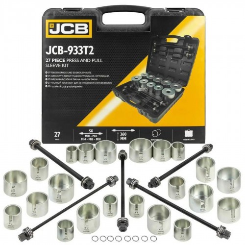 Набор инструментов для замены сайлентблоков, втулок и подшипников JCB Tools 27 ед. JCB-933T2
