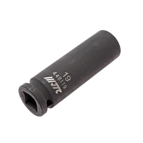 Головка ударна глибока 1/2" 6гр.19мм. L 82мм (тонкостінна) 448119 JTC