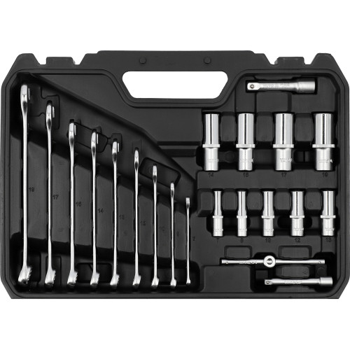 Набор комбинированного инструмента YATO YT-38785, 1/4" и 3/8", 92 предмета