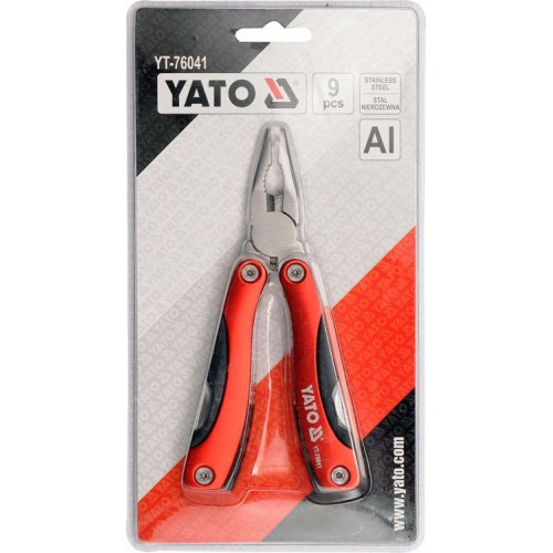 Пассатижи-трансформер multitool L - 160 мм, 9 предметов YATO YT-76041