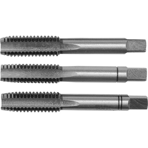 Метчик VOREL М4 х 0.7 мм, l= 45 мм, набор 3 шт (24310)