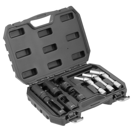 Набір ключів до свічок розжарювання та форсунок YATO з квадратами 1/2" і 3/8", 9 пр. YT-05349