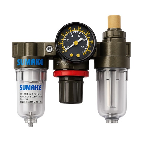 Блок подготовки воздуха тонкой очистки mini 1/4" 1200 л/мин 0-10 bar SUMAKE SA-1100